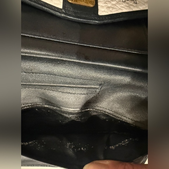 MCM Vintage Visetos Black and White Women's Wallet/Check Register - Picture 14 of 15